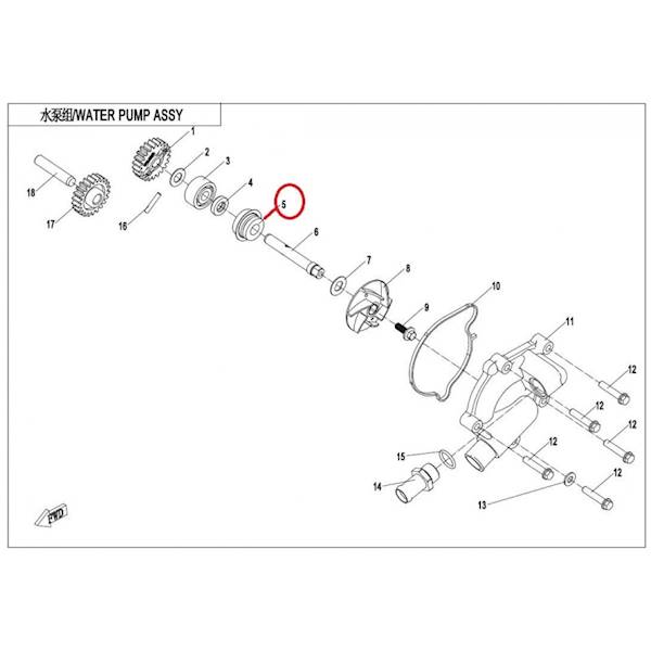 USZCZELNIACZ REPERATURKA POMPY WODY CFMOTO 850 1000