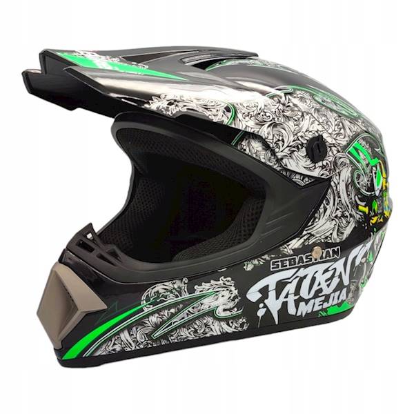 KASK CITY BIKE MD-905 TATAN CZARNY Z ZIELONYM XL