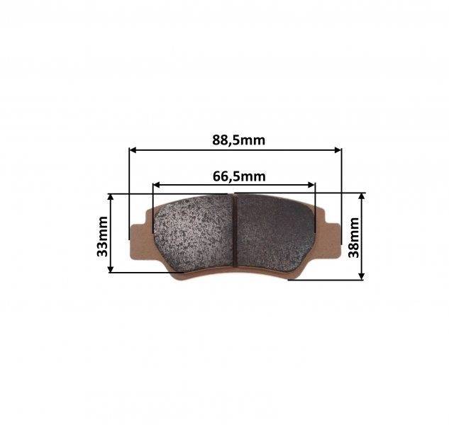 KLOCKI HAMULCOWE TYŁ CFMOTO 450/520/625/850/1000