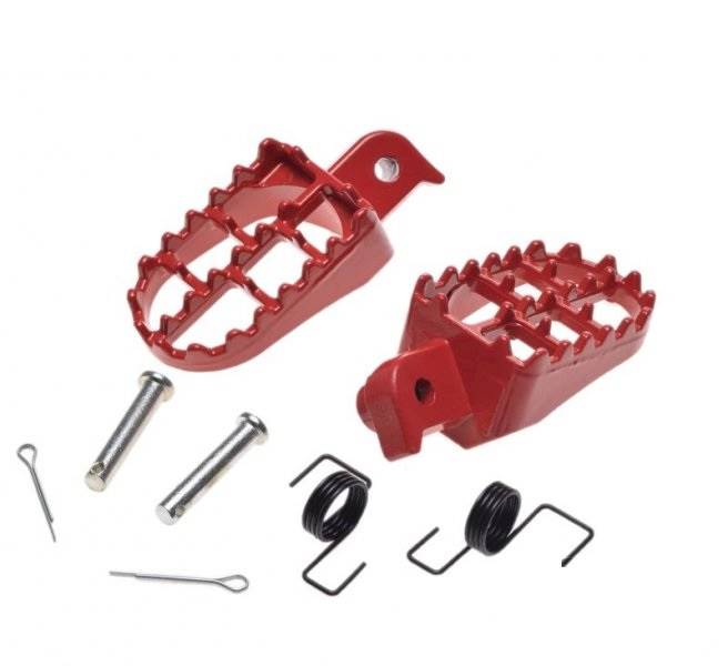 PODNÓŻEK KIEROWCY CZERWONY DO HONDA CRF50 PITBIKE