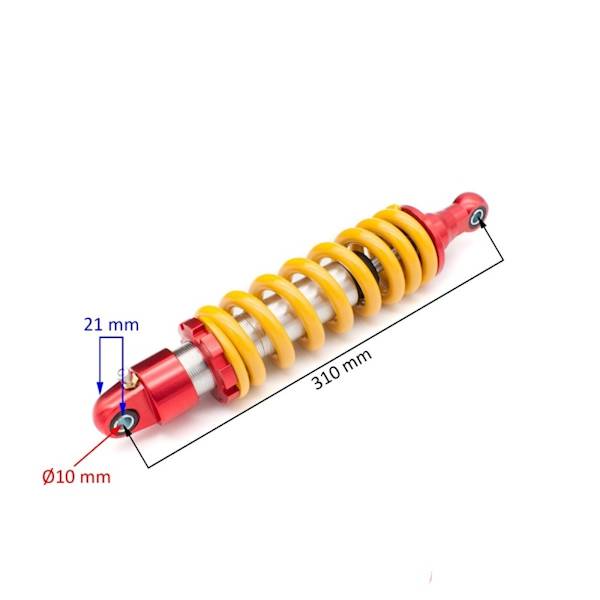 AMORTYZATOR TYŁ CROSS OLEJOWO-GAZOWE 31CM FI10