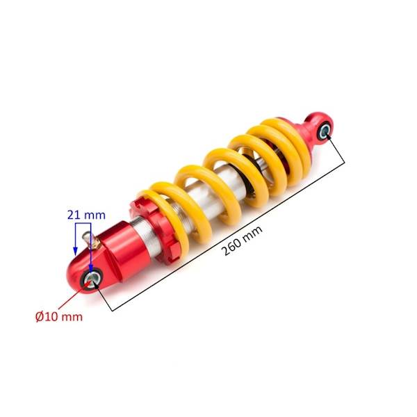 AMORTYZATOR TYŁ CROSS OLEJ-GAZ 26CM FI10