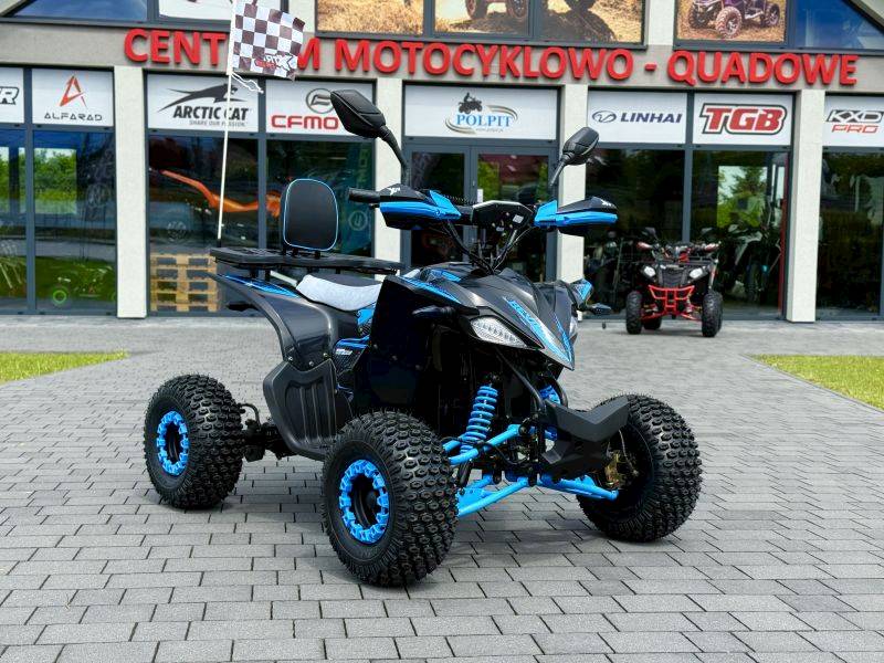 QUAD XTR E-005/7 PRO RAPTOR Elektryczny 1200W/48V 1+1 CZARNO-NIEBIESKI