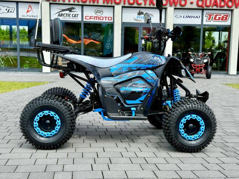 QUAD XTR E-005/7 PRO RAPTOR Elektryczny 1200W/48V 1+1 CZARNO-NIEBIESKI