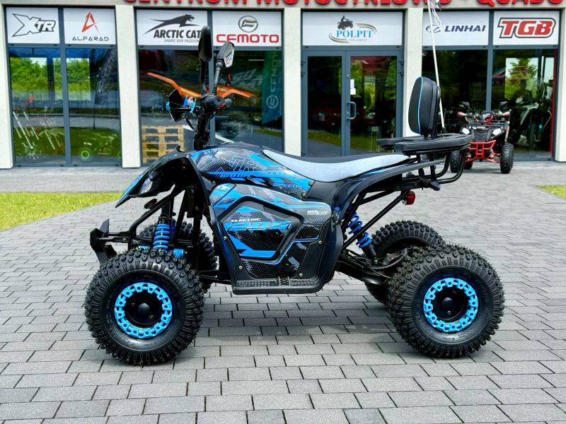 QUAD XTR E-005/7 PRO RAPTOR Elektryczny 1200W/48V 1+1 CZARNO-NIEBIESKI