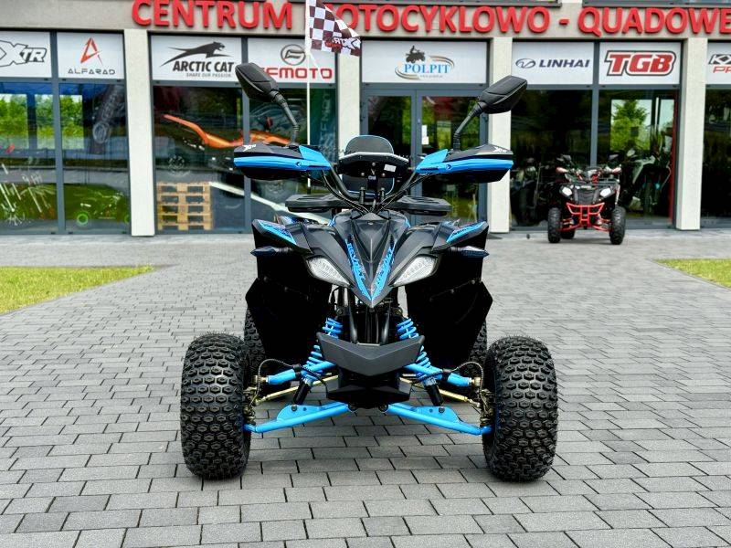 QUAD XTR E-005/7 PRO RAPTOR Elektryczny 1200W/48V 1+1 CZARNO-NIEBIESKI