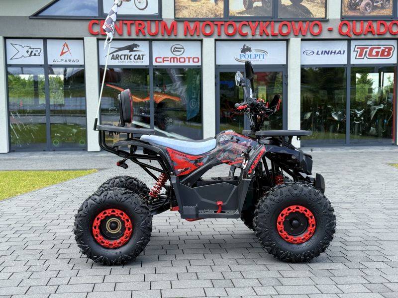 QUAD XTR E-007/8 PRO VENOM Elektryczny 1500W/60V 1+1 • Kolor: Czarno/czerwony