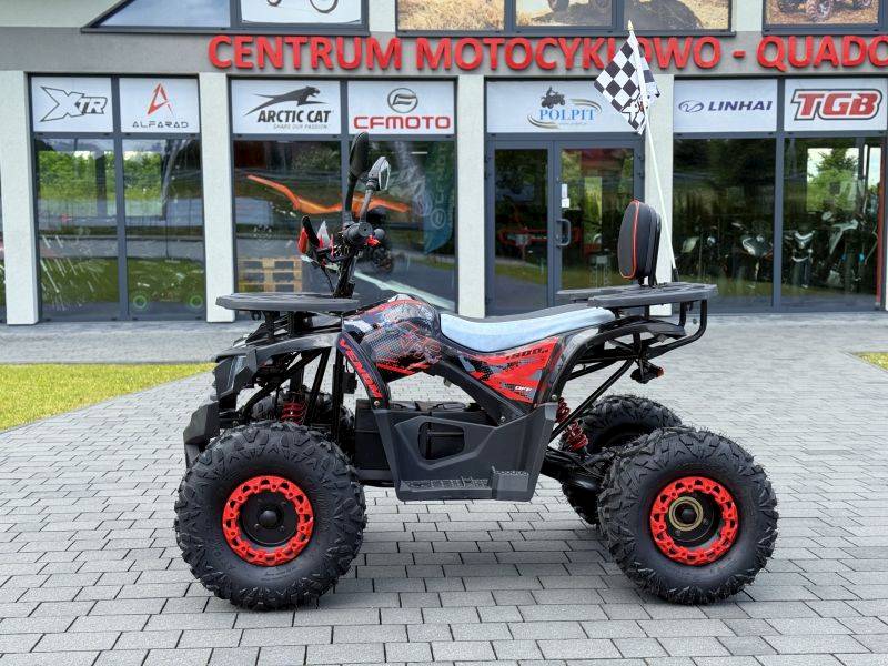 QUAD XTR E-007/8 PRO VENOM Elektryczny 1500W/60V 1+1 • Kolor: Czarno/czerwony