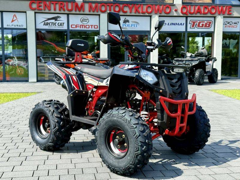 QUAD COMMANDER 8" 125CC • Kolor: Czarno/czerwony • Rodzaj skrzyni: Półautomat 3+1