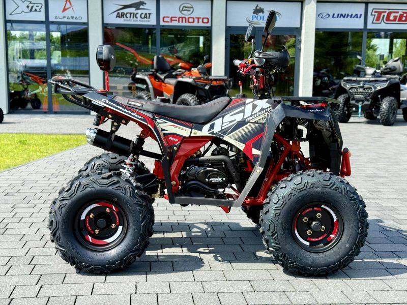 QUAD COMMANDER 8" 125CC • Kolor: Czarno/czerwony • Rodzaj skrzyni: Półautomat 3+1