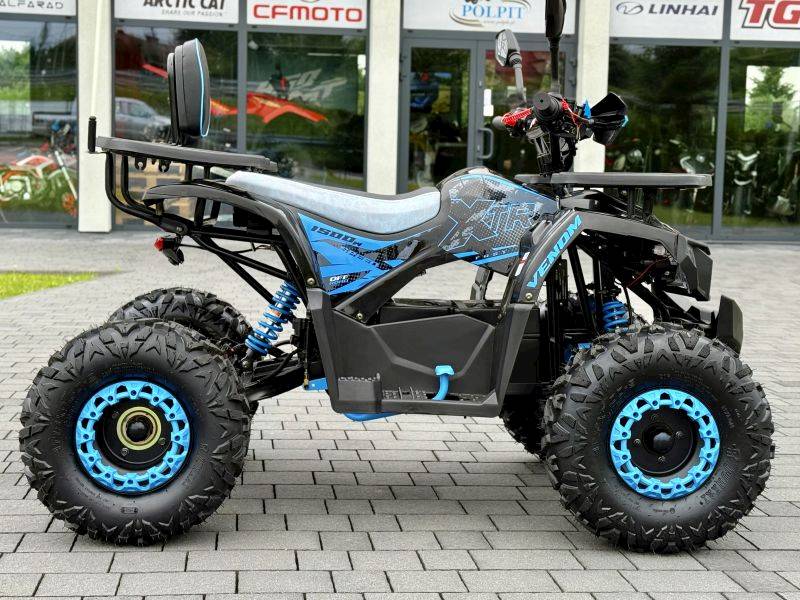 QUAD XTR E-007/8 PRO VENOM Elektryczny 1500W/60V 1+1 • Kolor: Czarno/niebieski