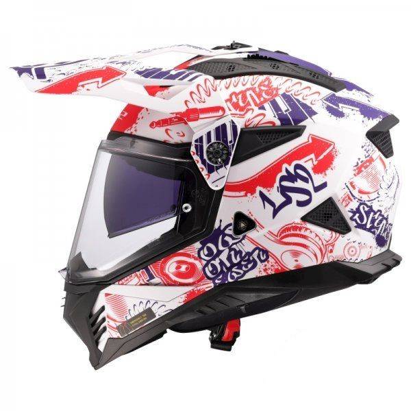 KASK LS2 MX702 PIONEER II FANTASY M.WH.R.B.-06 L