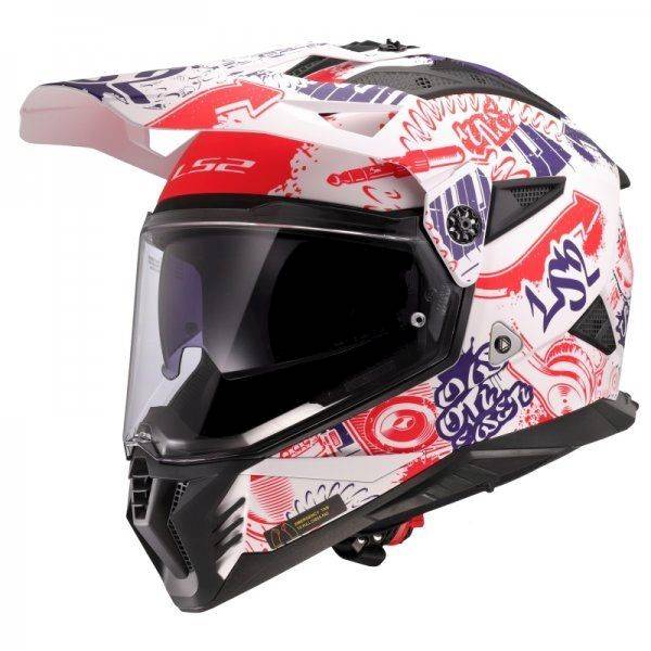 KASK LS2 MX702 PIONEER II FANTASY M.WH.R.B.-06 L