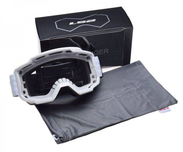 GOGLE LS2 CHARGER BIAŁE CLEAR VISOR