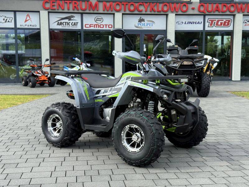 ASIX FOURCRAFT ALU 125CC 1+1 • Kolor: Szaro/limonkowy • Rodzaj skrzyni: Automat