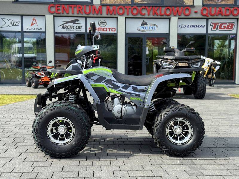 ASIX FOURCRAFT ALU 125CC 1+1 • Kolor: Szaro/limonkowy • Rodzaj skrzyni: Automat