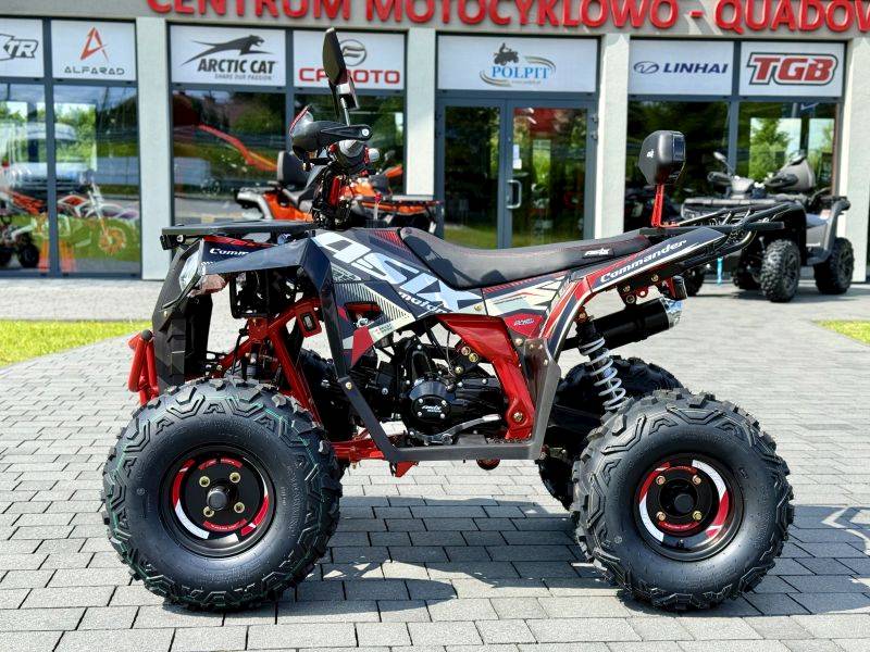 QUAD ASIX COMMANDER A1 125CC 8 1+1 CZARNO-CZERWONY