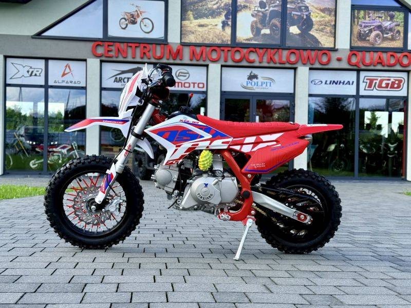 MINI CROSS ASIX XB18 70cc 12/10 AUTOMAT E-START CZERWONO-NIEBIESKI 