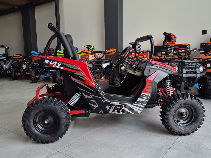 MINI E-UTV XTR 1000W • Pojemność: 1000W • Kolor: Czarno/czerwony