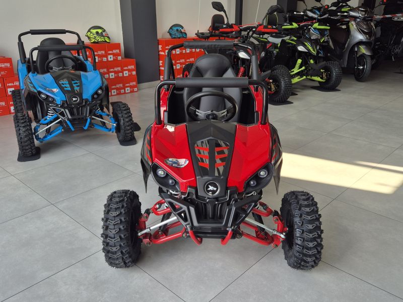 MINI E-UTV XTR 1000W • Pojemność: 1000W • Kolor: Czarno/czerwony