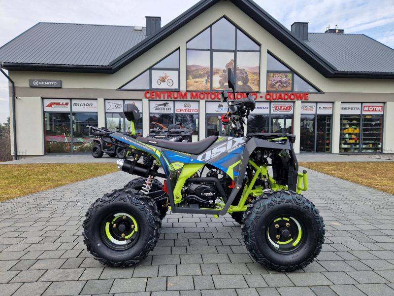 QUAD ASIX COMMANDER A1 125CC 8 1+1 CZARNO-LIMONKOWY