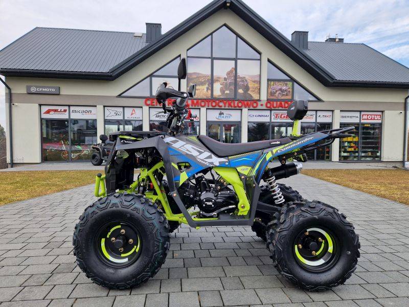 QUAD ASIX COMMANDER A1 125CC 8 1+1 CZARNO-LIMONKOWY