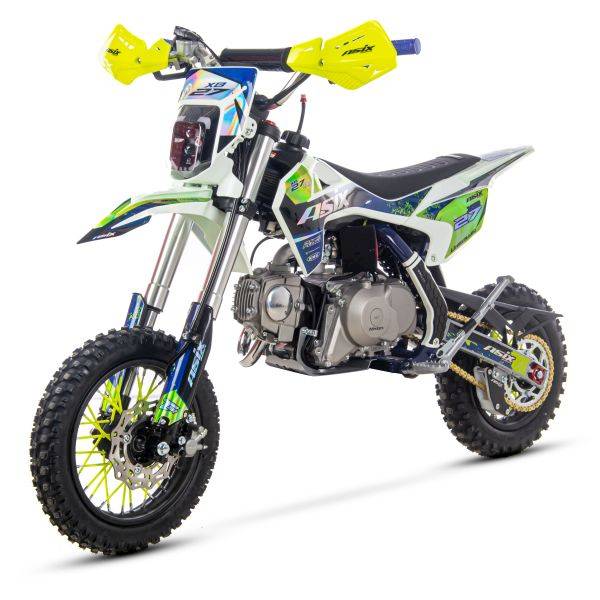 CROSS ASIX XB27 A2 AUTO E-START 12/10 90CC • Kolor: Niebiesko/Limonkowy + LAMPA