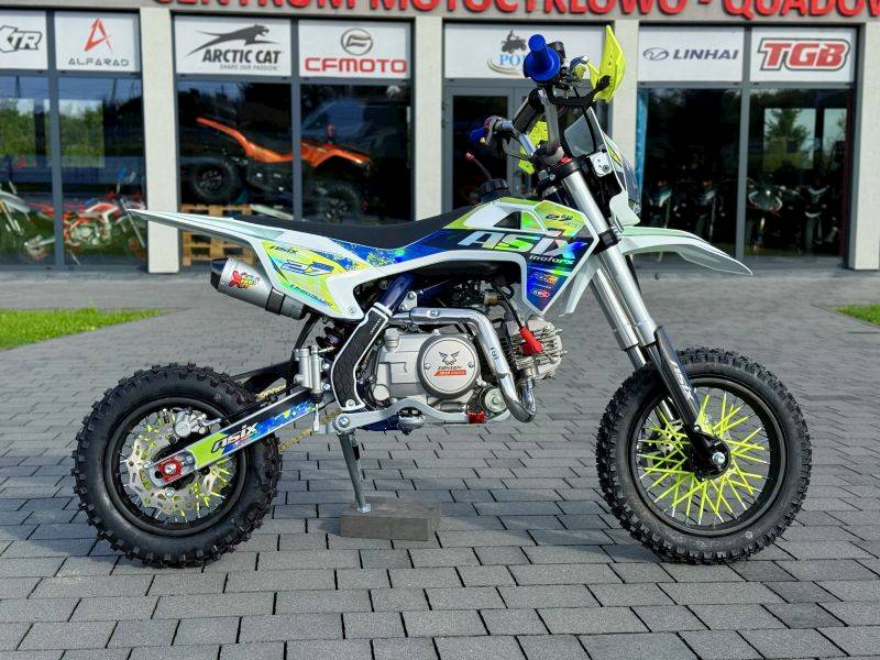 CROSS ASIX XB27 A2 AUTO E-START 12/10 90CC • Kolor: Niebiesko/Limonkowy + LAMPA