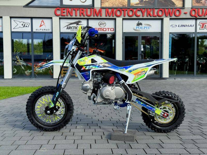 CROSS ASIX XB27 A2 AUTO E-START 12/10 90CC • Kolor: Niebiesko/Limonkowy + LAMPA