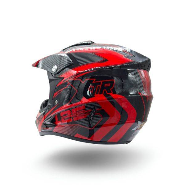 KASK JUNIOR CROSS XTR 125 CZERWONY L