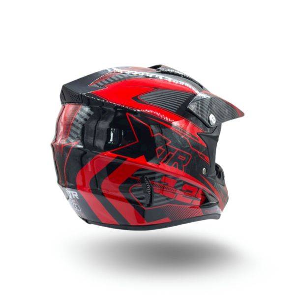 KASK JUNIOR CROSS XTR 125 CZERWONY M