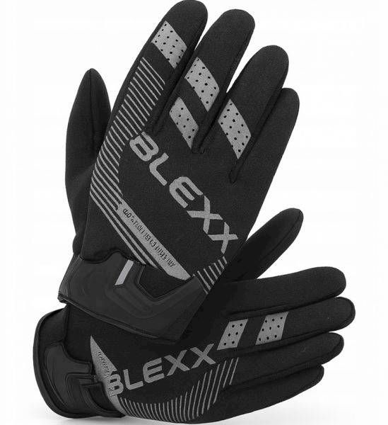 RĘKAWICE TEKSTYLNE BLEXX ST20 CZARNO SZARE XL
