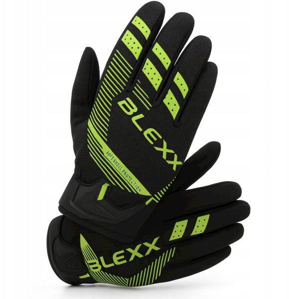 RĘKAWICE TEKSTYLNE BLEXX ST20 CZARNO ZIELONE L