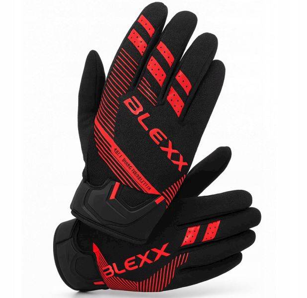 RĘKAWICE TEKSTYLNE BLEXX ST20 CZARNO CZERWONE XXL