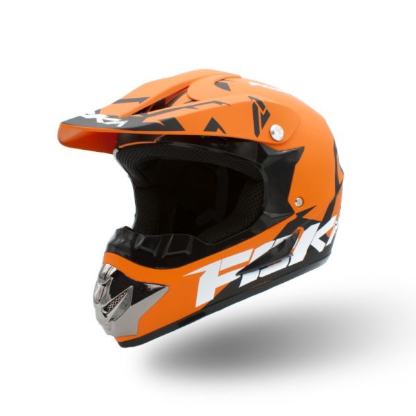 KASK JUNIOR CROSS 125 POMARAŃCZOWY S