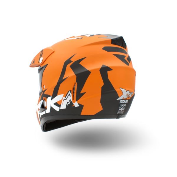 KASK JUNIOR CROSS 125 POMARAŃCZOWY S