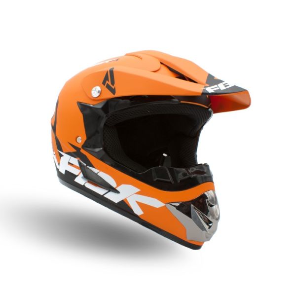 KASK JUNIOR CROSS 125 POMARAŃCZOWY S