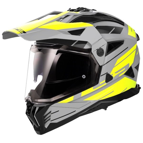 KASK LS2 MX702 PIONEER II NAMIB M.GREY H-V YEL • Rozmiar: L