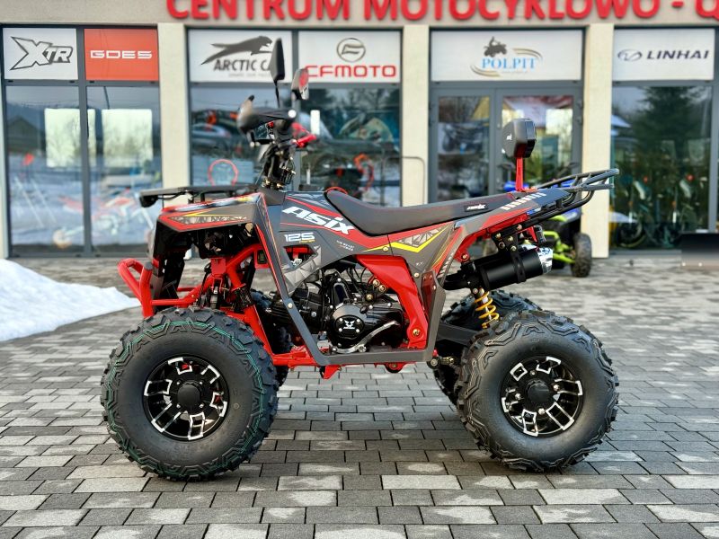 QUAD ASIX COMMANDER A2 8" 125CC 3+1 • Kolor: Czarno/czerwony