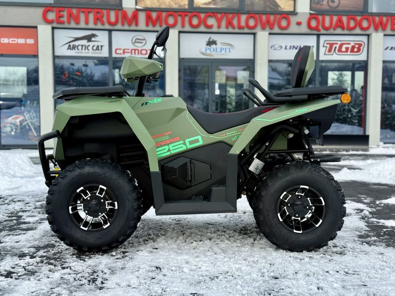 ASIX CYBER 250 EEC HOMOLOGACJA T3b EPS AUTOMAT CVT ALUMINIOWE FELGI 10" • Kolor: Zielony