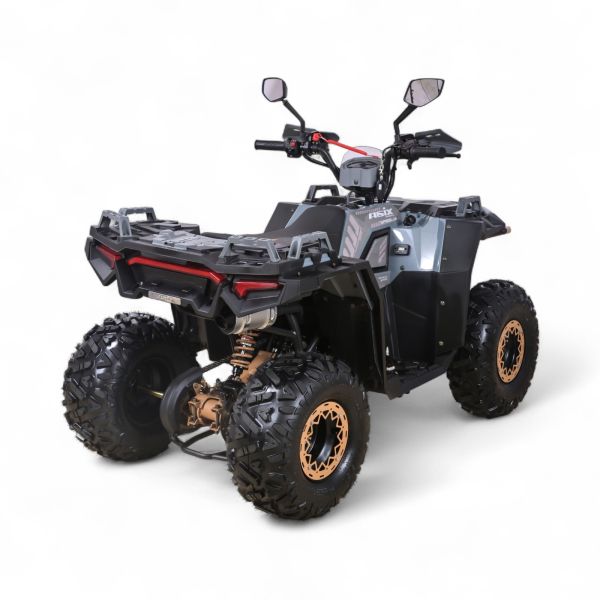 QUAD ASIX GRIZZLY 125 8" 1+1 SZARO-BRĄZOWY