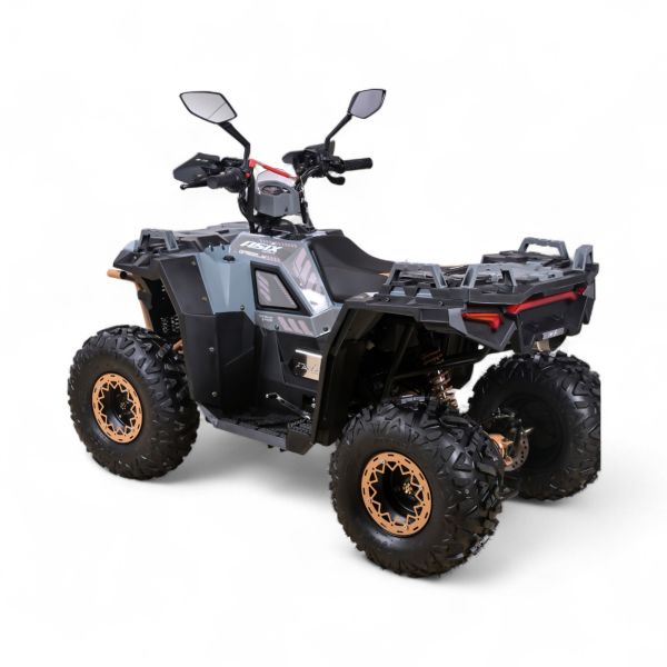 QUAD ASIX GRIZZLY 125 8" 1+1 SZARO-BRĄZOWY