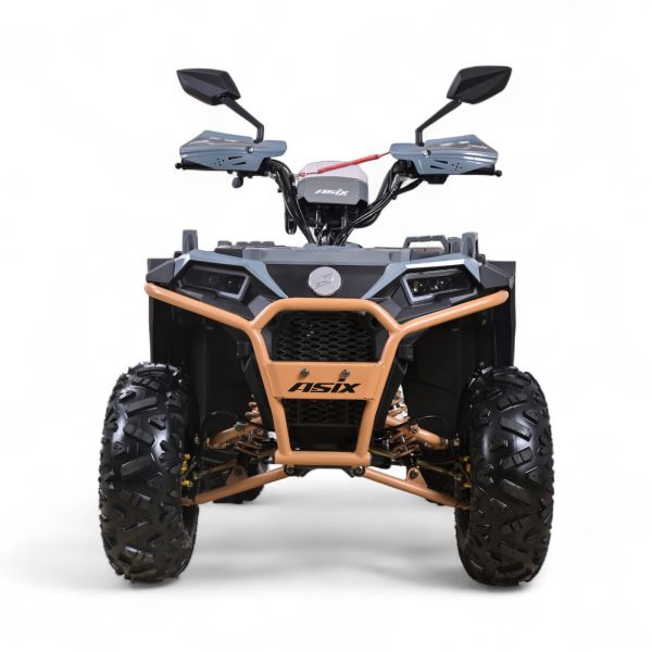 QUAD ASIX GRIZZLY 125 8" 1+1 SZARO-BRĄZOWY