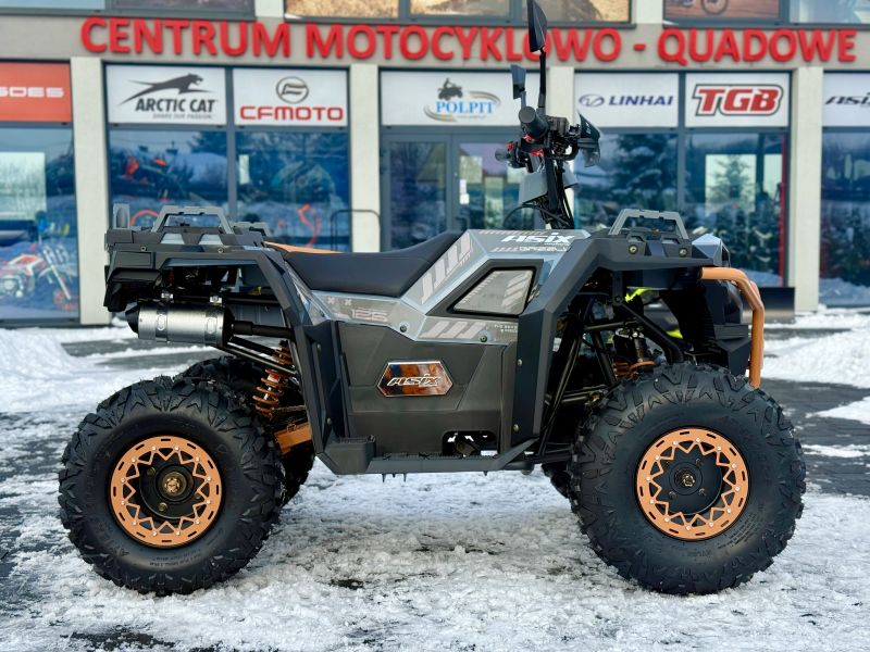 QUAD ASIX GRIZZLY 125 8" 1+1 SZARO-BRĄZOWY