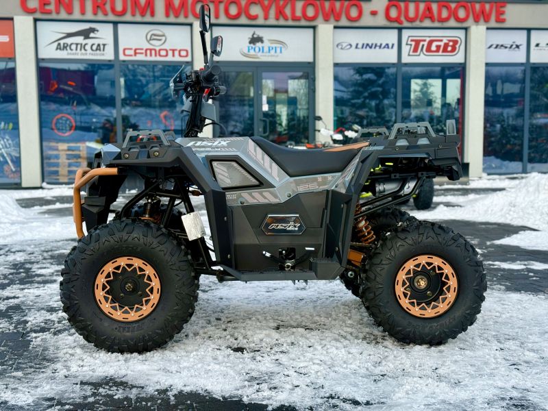 QUAD ASIX GRIZZLY 125 8" 1+1 SZARO-BRĄZOWY