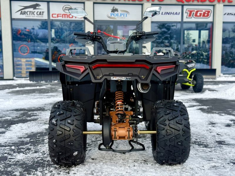 QUAD ASIX GRIZZLY 125 8" 1+1 SZARO-BRĄZOWY