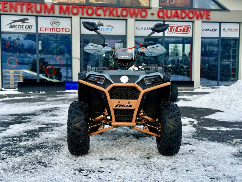 QUAD ASIX GRIZZLY 125 8" 1+1 SZARO-BRĄZOWY