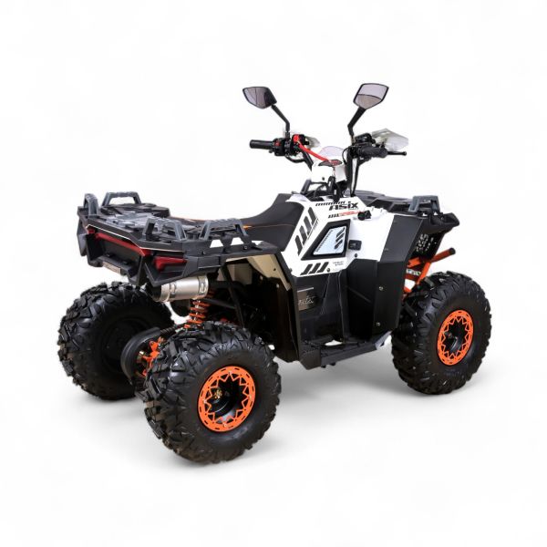 QUAD ASIX GRIZZLY 125 8" 1+1 BIAŁO-POMARAŃCZOWY 