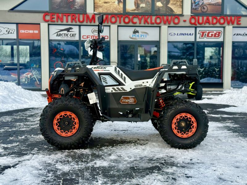 QUAD ASIX GRIZZLY 125 8" 1+1 BIAŁO-POMARAŃCZOWY 