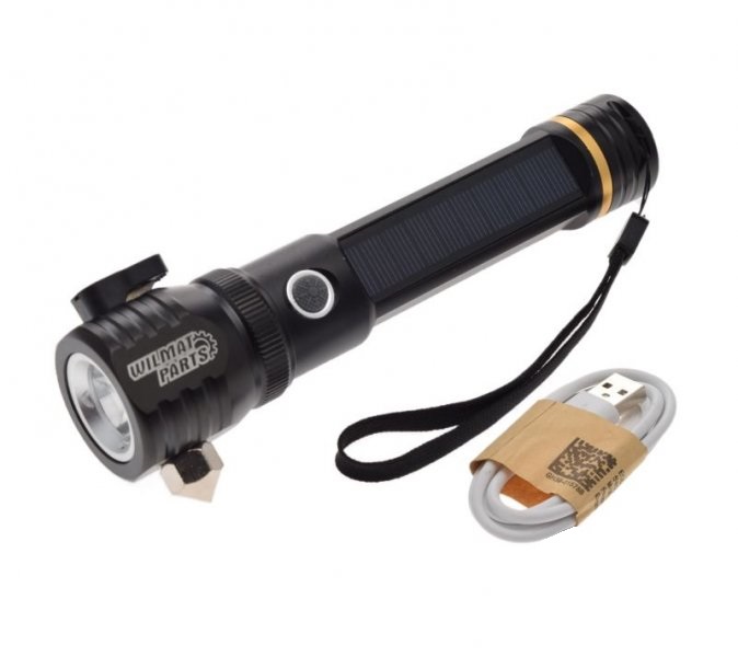 LATARKA TAKTYCZNA Z KOMPASEM I POWERBANKIEM